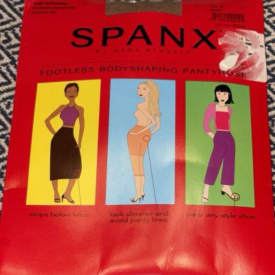 Spanx Footless Bodyshaping Pantyhose Spice Size B New